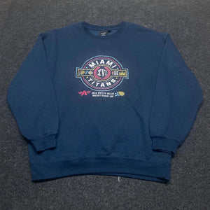 Navy Factorie Miami Embroidery Sweatshirt Men's XS