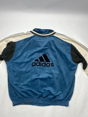 Adidas Vintage Blue and White Track Jacket