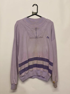 Vintage Puma Purple 1/4 Zip Sweatshirt