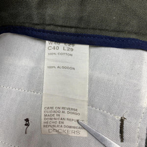 Dark Green Dockers Straight Trousers Men's W40