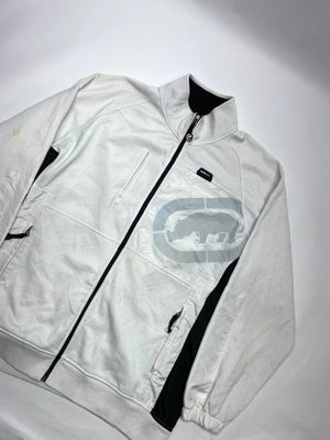 Ecko Unltd. White and Black Full-Zip Jacket (Men’s XL)