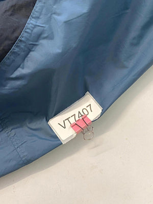 Columbia Sportswear Blue & Black Hooded Windbreaker Jacket