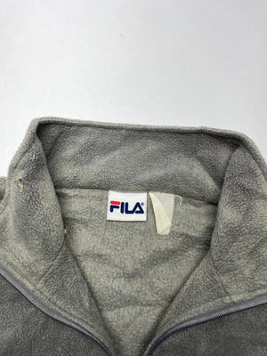 FILA Men's Grey Half-Zip Sweatshirt