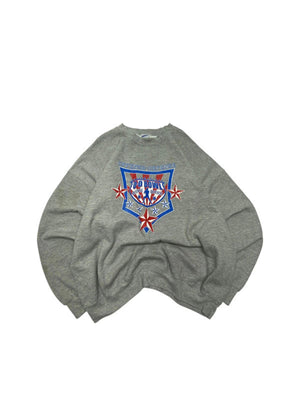 Grey Gildan Sweatshirt Men's XXL