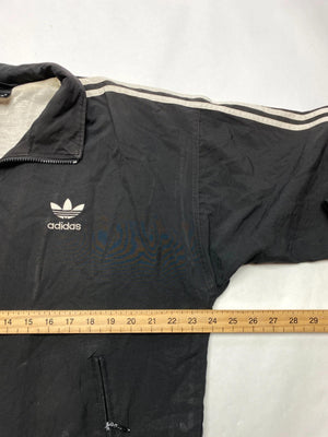 Adidas Vintage Black 3-Stripe Track Jacket (Men’s L / D5)