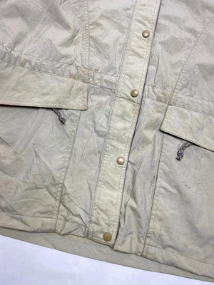 Columbia Vintage Beige & Navy Lightweight Jacket – Women’s XL