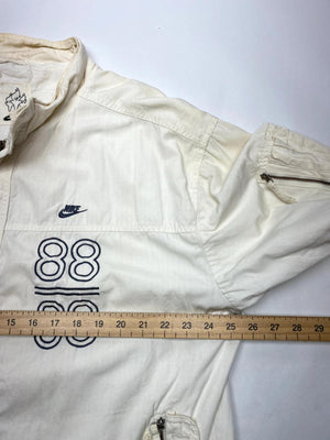 Nike 88/08 Vintage Cream Bomber Jacket – Rare Fire Logo Tag