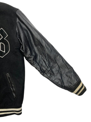 Black Chapter Badge Varsity Jacket Men's Small