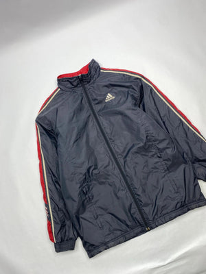 Adidas Navy & Red 3-Stripes Full-Zip Jacket (Men’s M)
