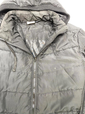 Black FILA Puffer Jacket Men's Medium