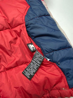 Vintage Starter Puffer Jacket – Red / Navy