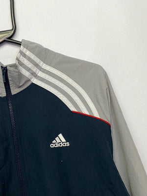 Vintage Adidas Track Jacket – Navy/Grey, Size M (180)
