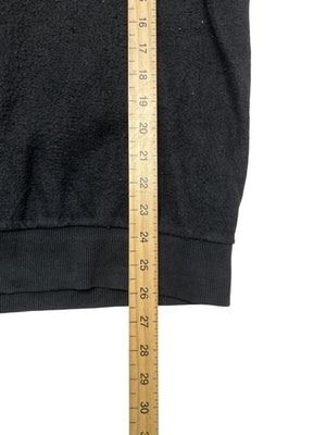 Black Embroidery Hoodie Men's Large