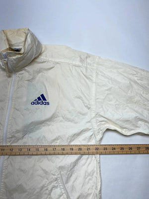 Adidas Vintage Cream Windbreaker Jacket (Men’s L)