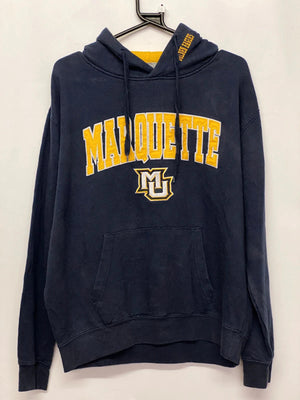 Marquette University Navy College Hoodie Size L