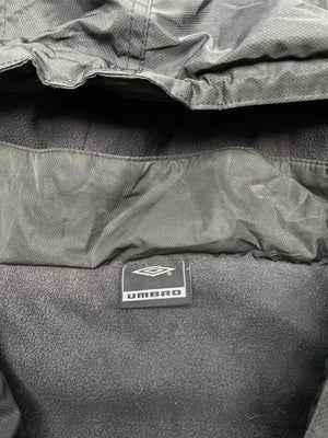 Umbro Black & Silver Hooded Winter Jacket (Men’s XL)