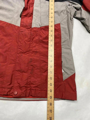 Columbia Hooded Waterproof Jacket Red Grey – Youth 14–16