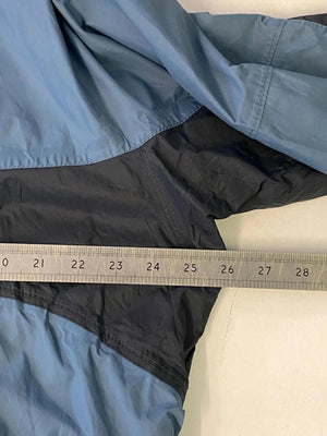 Columbia Sportswear Blue & Black Hooded Windbreaker Jacket