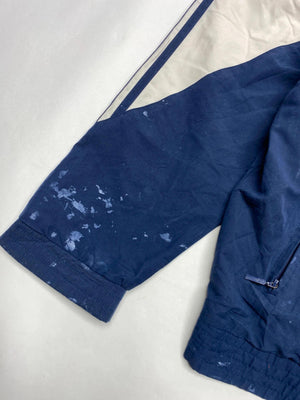 Adidas Vintage 80s/90s Colourblock Track Jacket – Navy/Red/White – Trefoil Logo