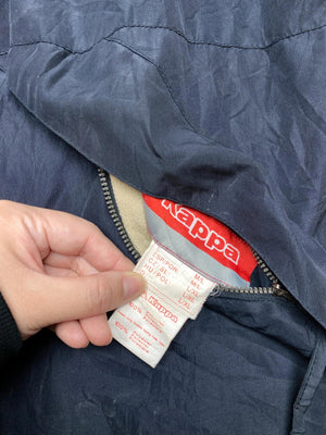 Kappa Navy Full-Zip Jacket with Beige Fleece Lining (Men’s L)