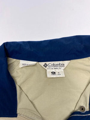 Columbia Vintage Beige & Navy Lightweight Jacket – Women’s XL