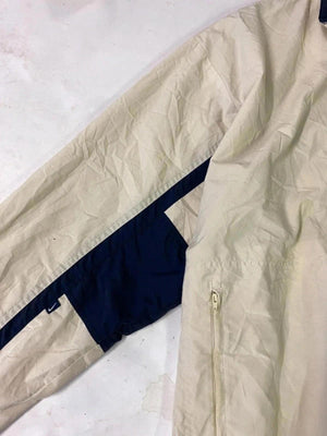 Nike Men's Beige and Navy Windbreaker Jacket