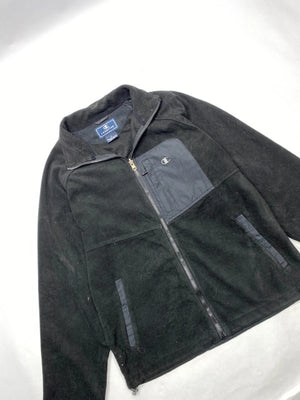 Champion Men's Black Fleece Jacket with Zip Pockets