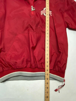 Vintage Starter Ohio State Buckeyes Pullover Jacket NCAA Men’s M
