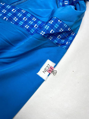 Vintage Adidas Blue Track Jacket – Size 15 – Retro 80s/90s Style