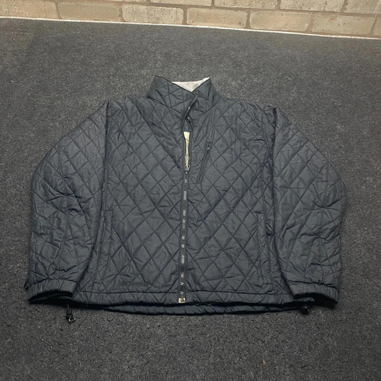 Black Columbia Quilted Jacket Women's XL