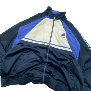 Vintage 90s Navy and White Lotto Track Jacket Men's XXL