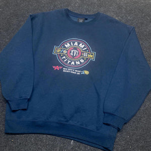 Navy Factorie Miami Embroidery Sweatshirt Men's XS