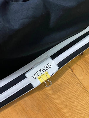 Adidas Black & White 3-Stripes Full-Zip Track Jacket