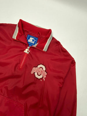 Vintage Starter Ohio State Buckeyes Pullover Jacket NCAA Men’s M