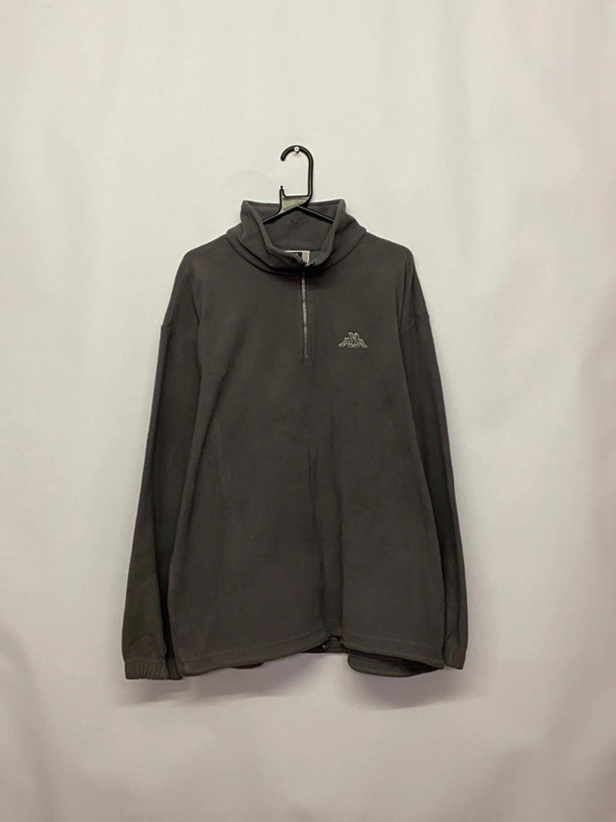 Vintage Kappa Grey 1/4 Zip Fleece Pullover