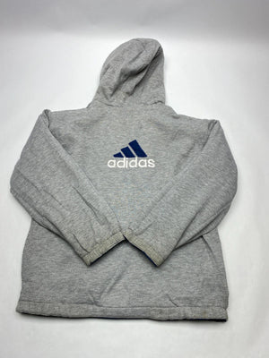 Vintage Adidas Blue Hooded Windbreaker Jacket