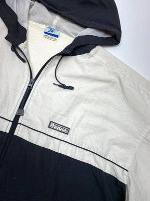 Reebok Vintage Two-Tone Hooded Windbreaker Jacket (Men’s XL/2XL)