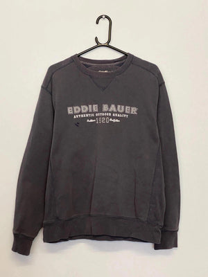 Eddie Bauer Logo Sweatshirt – Faded Black – Size M