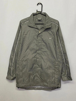 Nike Silver-Grey Windbreaker Jacket – Size S