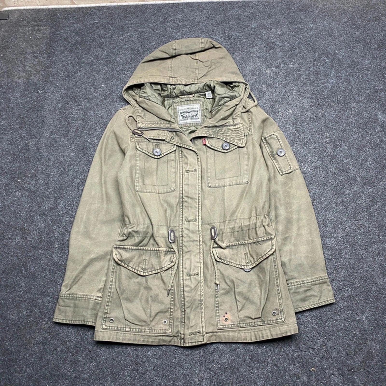 Dark Green Levi's Work Jacket Men's XS