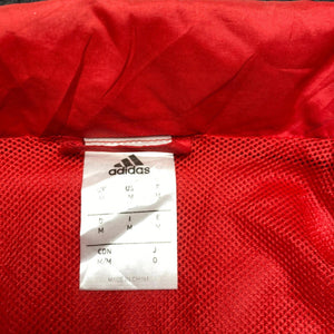Red Adidas 1/4 Zip-up Sport Jersey Men's Medium