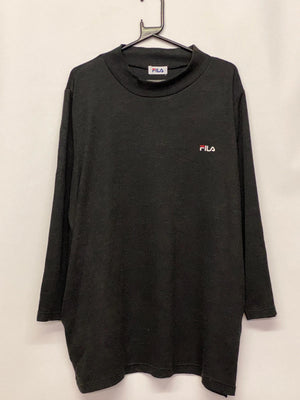 FILA Black Long Sleeve Sweatshirt with Small Embroidered Logo