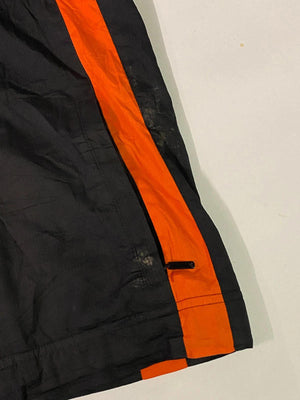 Adidas Black & Orange Fleece-Lined Track Jacket