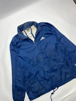 Vintage Adidas Navy Windbreaker Jacket – Size 174 / USA