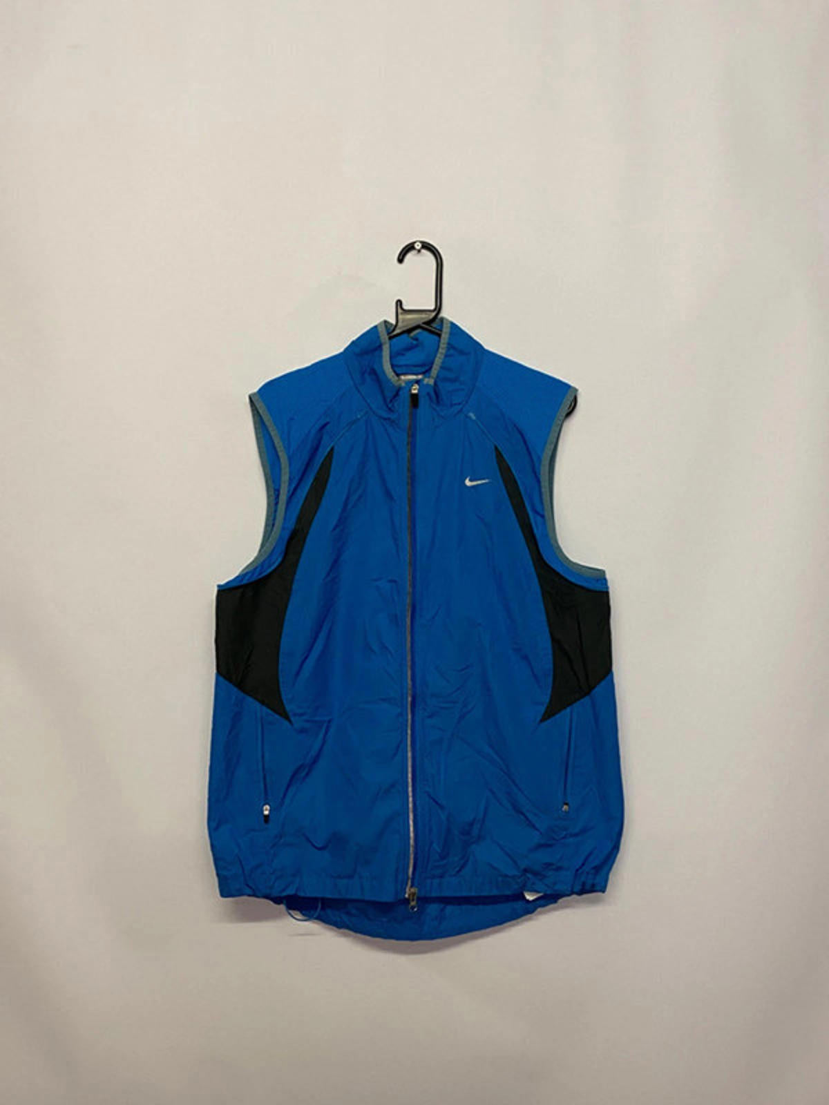 Nike Blue & Black Sleeveless Windbreaker Vest – Size L