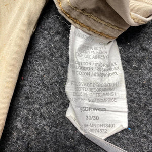 Beige Wrangler Straight Fit Trousers Women's W33