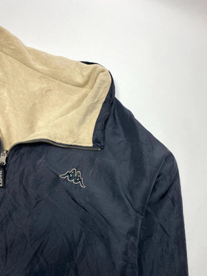 Kappa Navy Full-Zip Jacket with Beige Fleece Lining (Men’s L)