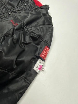 Vintage Nautica Black Puffer Jacket Red Lining Youth XL (Fits Men’s S/M)