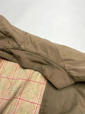 Vintage Lacoste Brown Bomber Jacket | Quilted Lining | Harrington Style