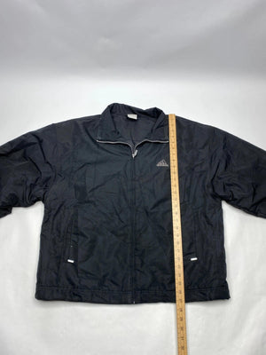 Adidas Men's Black Lightweight Zip-Up Jacket